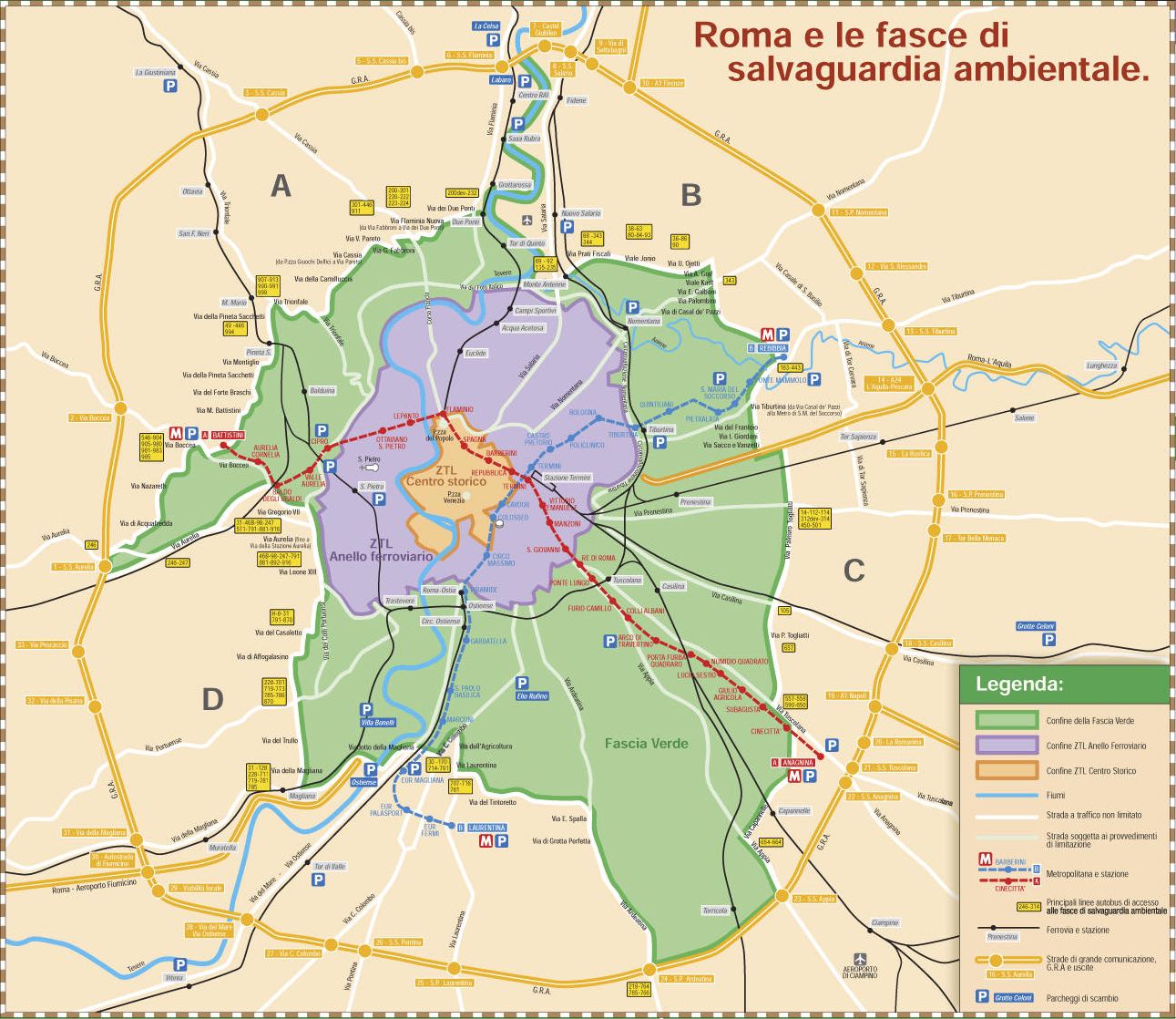 ZTL Rome Comment stationner dans la zone à trafic limité de Rome